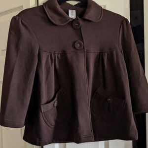 MISS LILI BROWN CROPPED COAT/JACKET SIZE M
